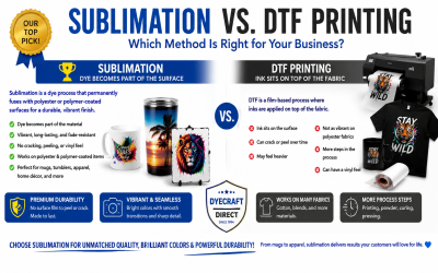 Sublimation vs. DTF Printing: Which Method Is Right for Your Business?